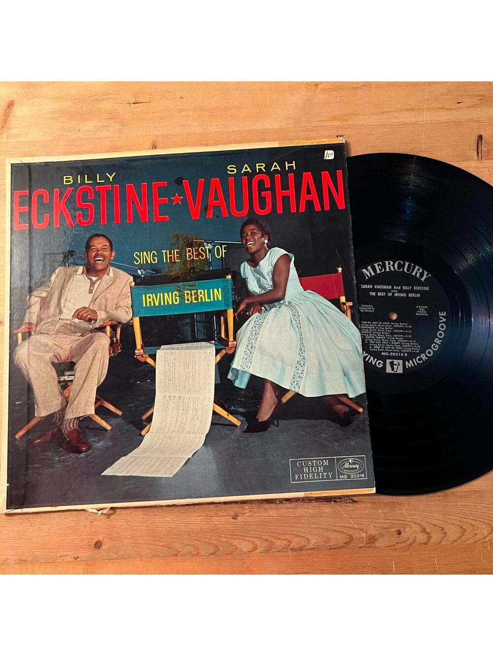 Billy Eckstine/Sarah Vaughan - Sing the Best of Irving Berlin 33rpm VG+ VR21